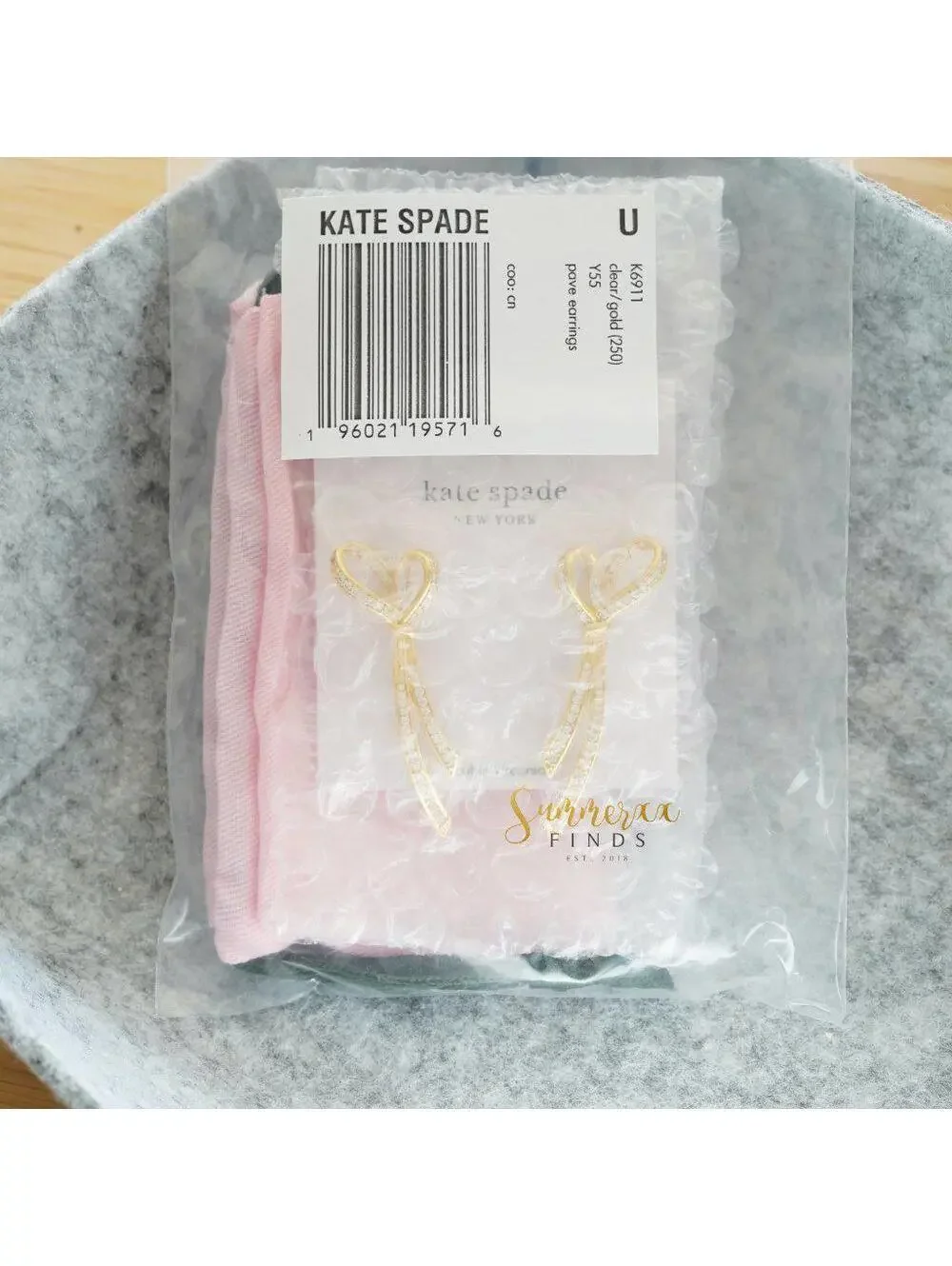 Kate Spade All Tied Up Pave Drop Earrings